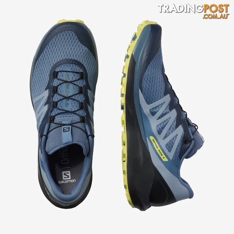 Salomon Sense Ride 4 Mens Trail Running Shoes - Copen Blue/Black/Evening Primrose - 9US - L41210400-85 - photo 2 of 2