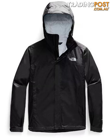 The North Face Venture 2 Mens Waterproof Jacket - TNF Black/TNF Black/Mid Grey -...