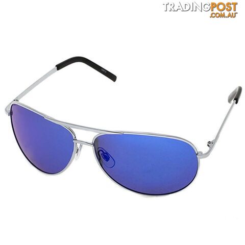 Venture Eyewear Viper Polarised Sunglasses - Silver/Blue Revo - 2741-Silverblue-IP-51