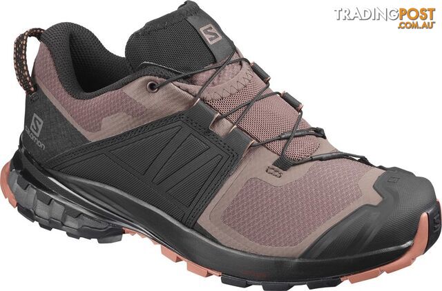 Salomon Xa Wild Womens Trail Running Shoes - Peppercorn/Black/Cedar Wood - 075US - 410418-060