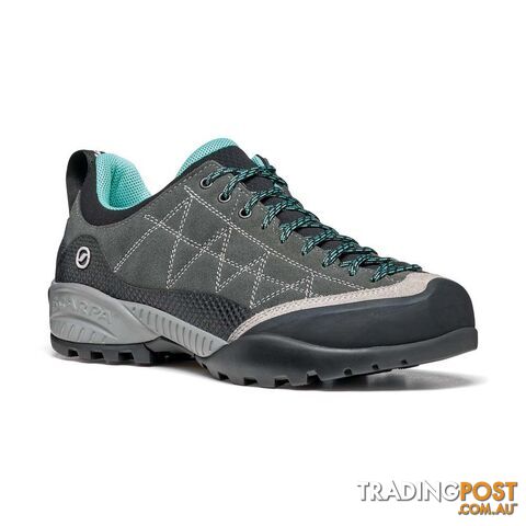 Scarpa Zen Pro Womens Approach Shoes - Shark/Green - SCA10100-SharkGreen