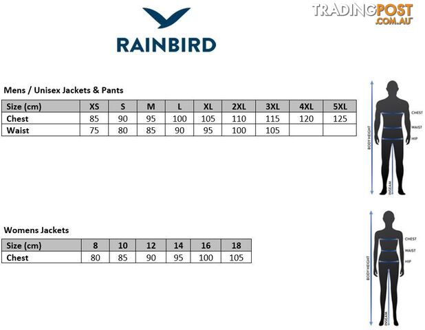 Rainbird Stowaway Unisex Jacket - Black - Xl - 8004-7-BK-XL - photo 2 of 2