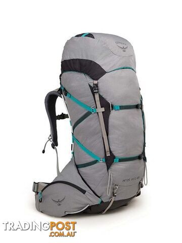 Osprey Ariel Pro 65L Womens Lightweight Hiking Backpack - Voyager Grey - OSP0713-VoyagerGr