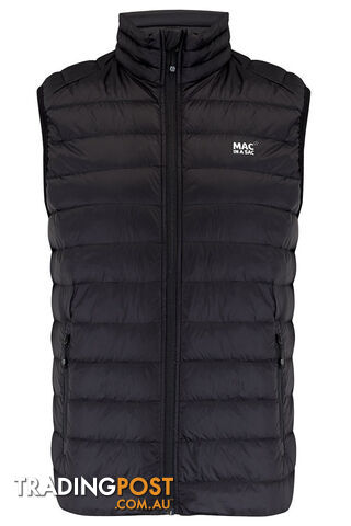 Mac In A Sac Alpine Mens Down Vest - Black - S - MAC-VEST-BLACK-S