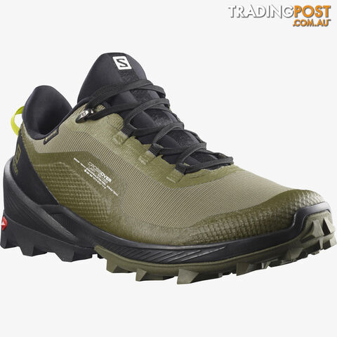 Salomon Cross Over GTX Mens Hiking Shoes - Deep Lichen Green/Black/Evening Primrose - 12US - L41286200-115