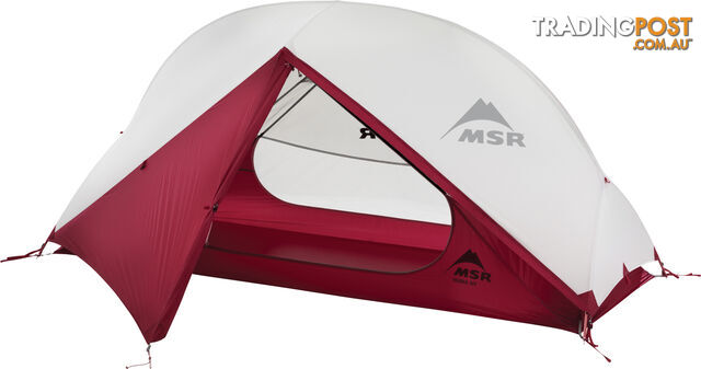 MSR Hubba NX 1 Person Lightweight Hiking Tent - Cream/Red - T220-10315