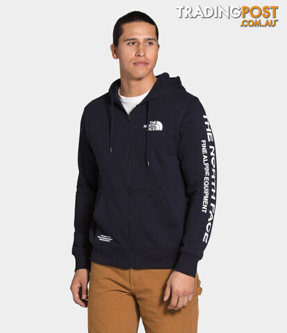 The North Face Brand Proud FZ Mens Fleece Hoodie -Aviator Navy/TNF White - L -...
