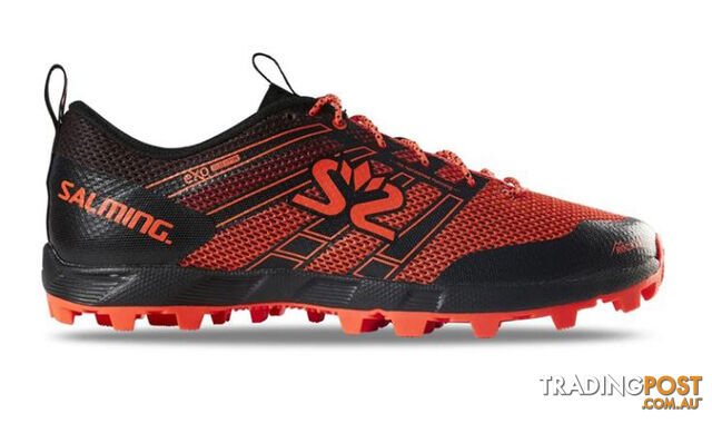 Salming Elements 3 Mens Trail Running Shoes - Black/New Orange - US9.5 -...