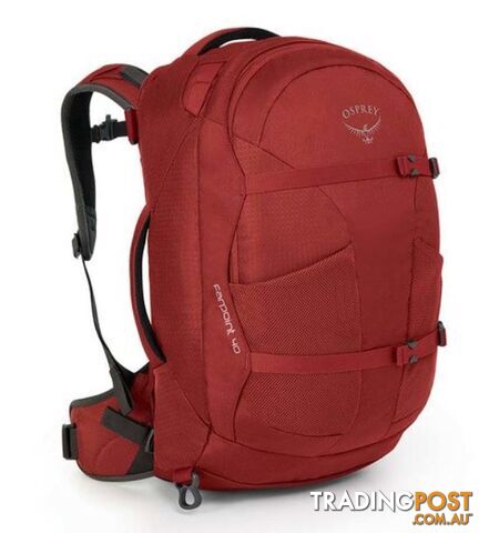 Osprey Farpoint 40L Ultralight Travel Backpack & Daypack - Jasper Red -...