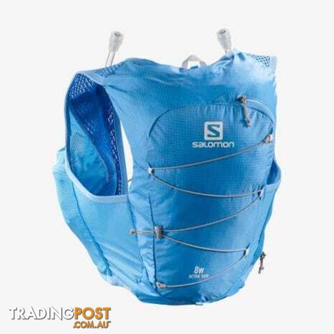 Salomon Active Skin 8 Set Womens Hydration Vest - Marina/Alloy - M - LC1515000-M