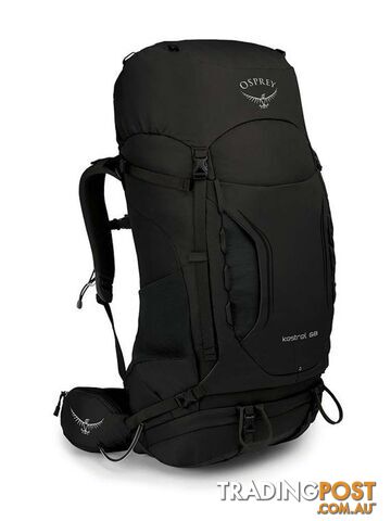 Osprey Kestrel 68L Mens Hiking Backpack - Black - M/L - OSP0904-Black-ML