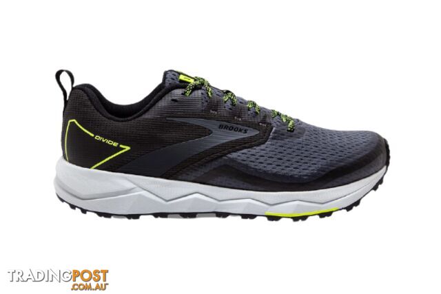 Brooks Divide 2 Mens Trail Running Shoes - Black/Ebony/Nightlife - 9US - 1103551D-029-9