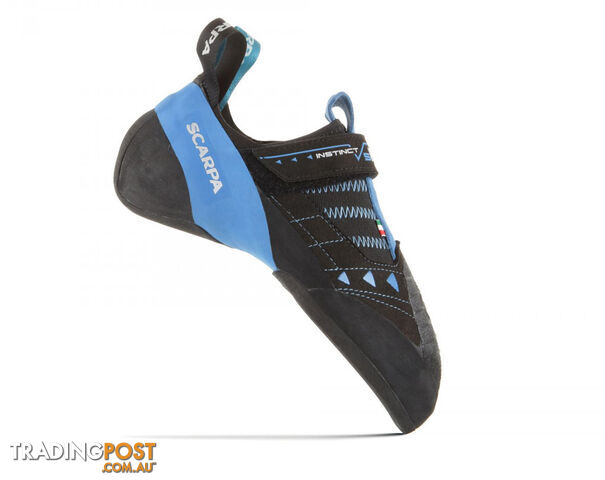 Scarpa Instinct VSR Mens Climbing Shoes - Black-Azur - EU44.5 / US11 -...
