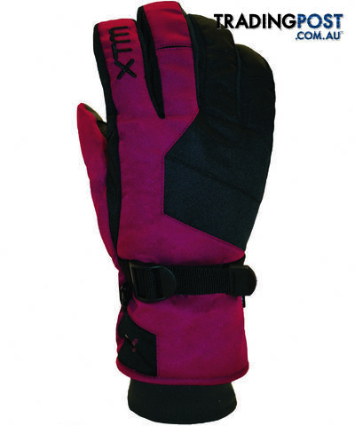 XTM Les Triomphe Ladies Snow Glove - Burgundy - M - BL009-BUR-M