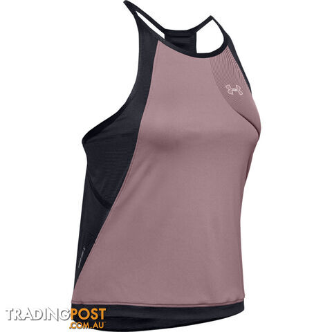 Under Armour Qualifier Iso-Chill Womens Running Singlet - Pink - XL -...