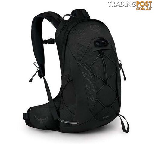 Osprey Talon 11 Mens Hiking Daypack - Stealth Black - L/XL -...