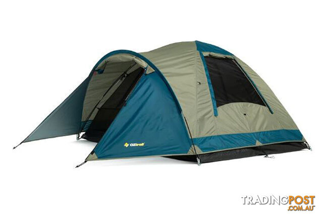 OZtrail Tasman 3V 3-Person Dome Tent - Light Grey/Blue - DTMTAS3V-D