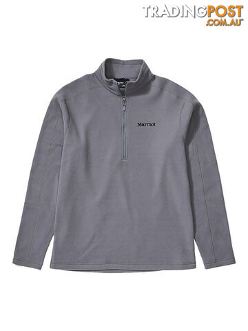 Marmot Rocklin 1/2 Zip Mens Fleece Jacket - Steel Onyx - S - 101501515S