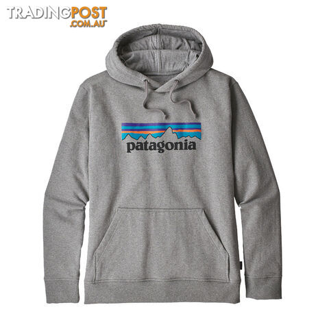 Patagonia P-6 Logo Uprisal Mens Fleece Hoody - Gravel Heather - XL -...