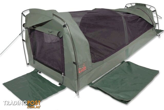 Sahara Vagabond Deluxe Double Dome Canvas Swag & Bag - SA-MS-3-DBL