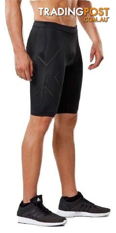 2XU MCS Run Mens Compression Shorts - Blk/Brf - MA5331b-BLK-BRF