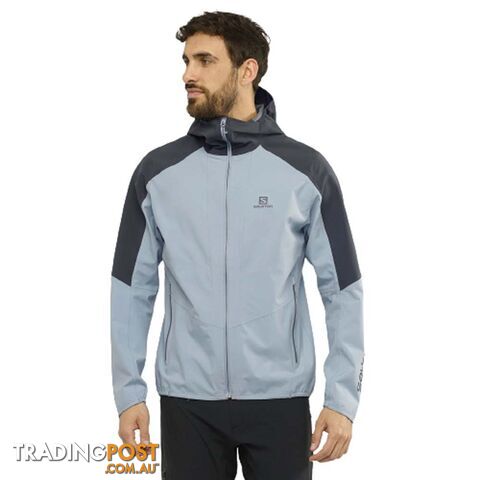Salomon Outline Mens Waterproof Jacket - Ashley Blue/Ebony - XL - LC1380700-XL