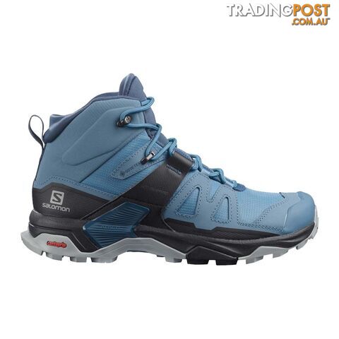 Salomon X Ultra 4 Mid GTX Womens Waterproof Hiking Shoes - Copen Blue/Black/Dark...