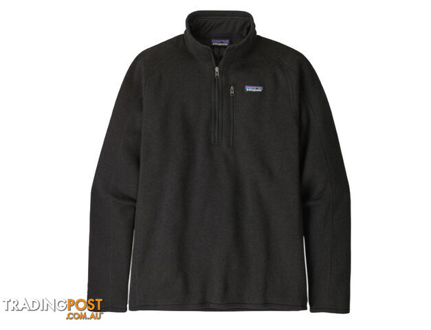 Patagonia Better Sweater 1/4 Zip Mens Fleece Jacket - Black - XL - 25523-BLK-XL