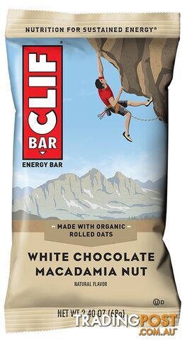 Clif Bar Energy Bar - Individually Sold [Flavour: White Choc Macadamia] - Clif-Bar_WCM