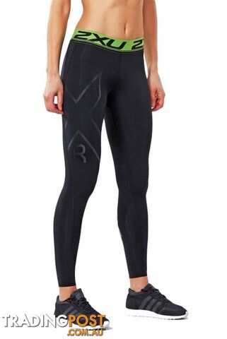 2XU Womens Refresh Recovery Tights - Black/Nero - L - WA4420b-BLK-NRO-L