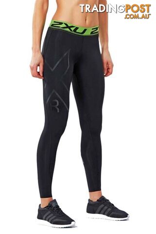 2XU Womens Refresh Recovery Tights - Black/Nero - XS - WA4420b-BLK-NRO-XS