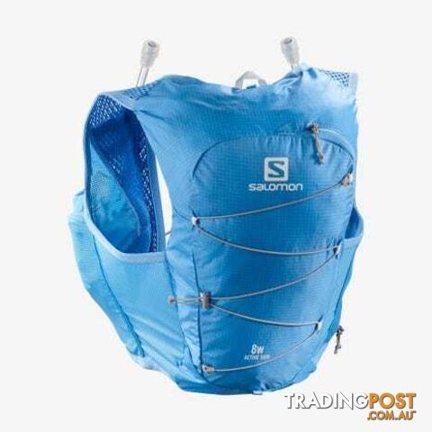 Salomon Active Skin 8 Set Womens Hydration Vest - Marina/Alloy - S - LC1515000-S