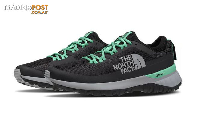 The North Face Ultra Traction Womens Trail Running Shoes - TNF Black/Green Ash -...