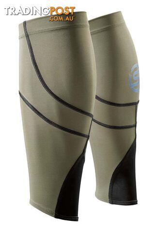 SKINS Essential MX Unisex Compression Calf Sleeves - Utility/Black - SWES00040873023