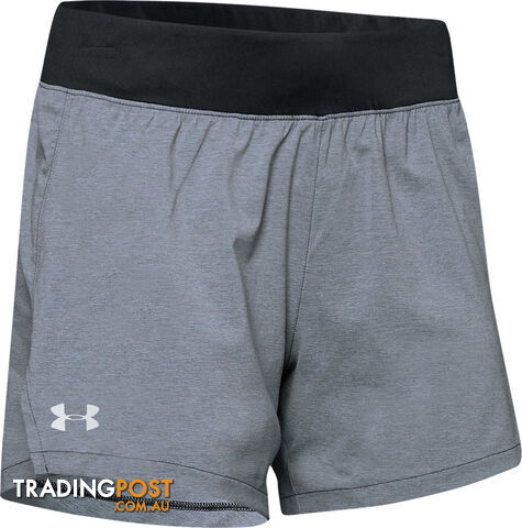 Under Armour Launch SW 5'' Womens Performance Short - Black - LG -...