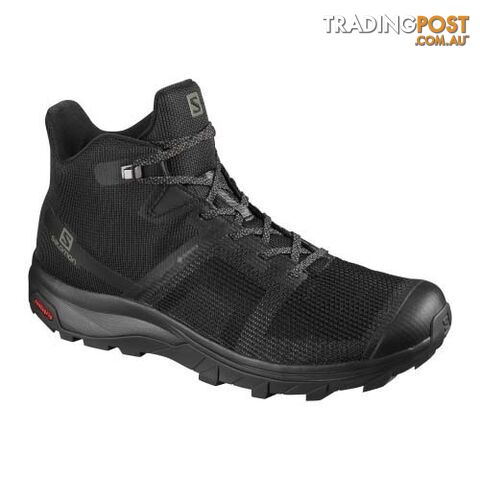 Salomon Outline Prism Mid GTX Mens Hiking Shoes - Black/Black - 10.5US -...