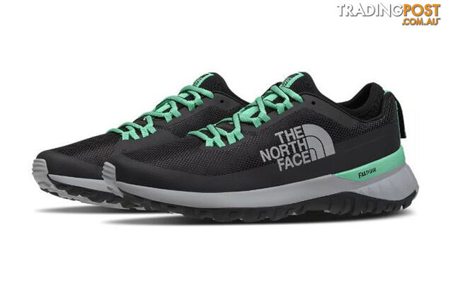 The North Face Ultra Traction Womens Trail Running Shoes - TNF Black/Green Ash -...