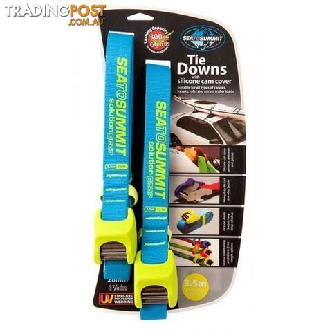 Sea To Summit Heavy Duty Tie Downs with Silicone Cover - 3.5m - SOLTDSCDP35