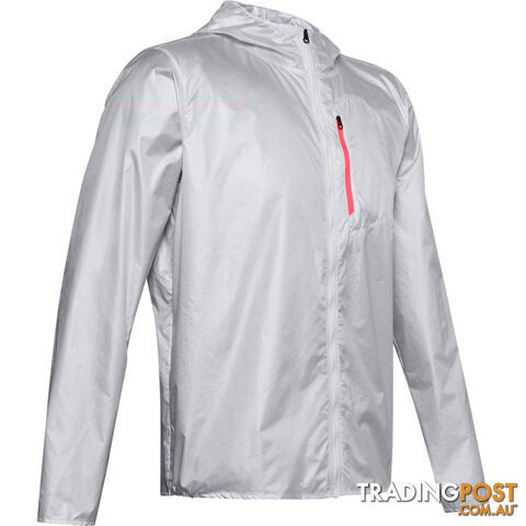 Under Armour OD Impasse Wind Mens Running Jacket - Grey - LG - 1350943-014-LG