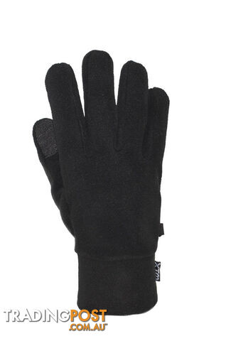 XTM Muse Mens Fleece Glove - Black - S - EM002-BLK-S