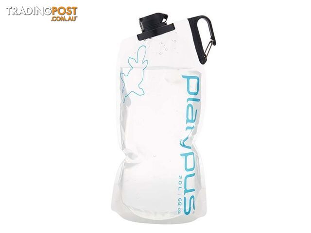 Platypus DuoLock SoftBottle Water Bottle 2L - White - M132-09904