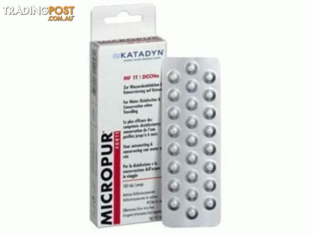 Katadyn Micropur Forte Water Purifier tablets - 100 pack - KAT10002