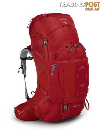 Osprey Ariel Plus 70L Womens Hiking Backpack - Carnelian Red - XS/S - OSP0896-Carnelian-XS-S