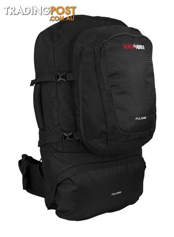 Black Wolf Fulham 60 Travel Backpack - Jet Black - W0103-JetBlack
