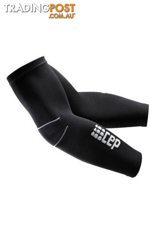 CEP Unisex Compression Arm Sleeves - Black/Grey - Length L1 - III - WS1AV13