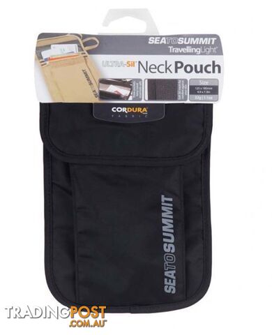 Sea to Summit Travelling Light Neck Pouch BLACK - ATLNP3BK