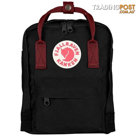 Fjallraven Kanken Mini Bag - Black/Ox Red - CF23561550-326