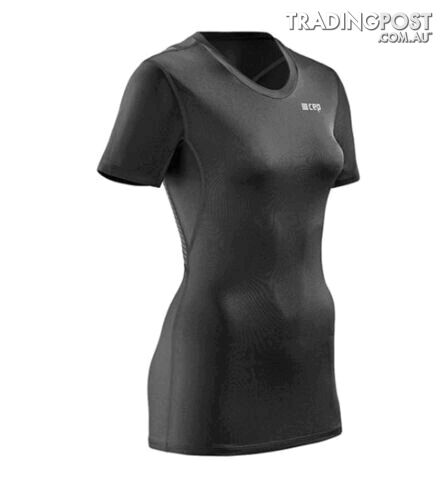 CEP Wingtech Short Sleeve Womens Running T-Shirt - Black - XS - W0FD551