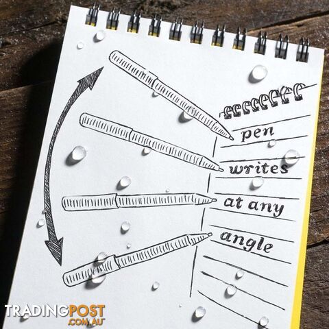 Rite In The Rain All Weather Plastic Clicker Pen w/Clip - Matte Black - Black Ink - XR93K - photo 2 of 2