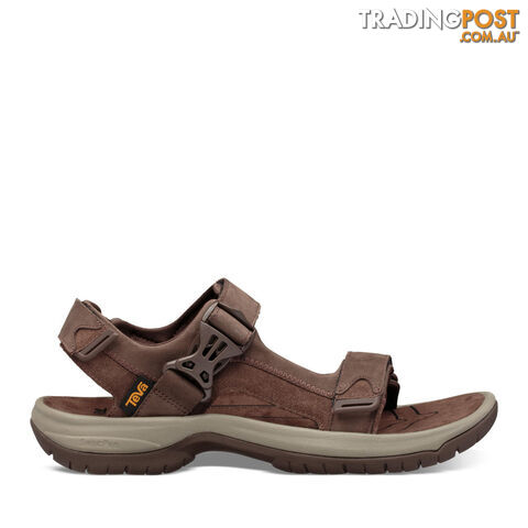 Teva Tanway Leather Mens Everyday Sandals - Chocolate Brown - T1106802COBR
